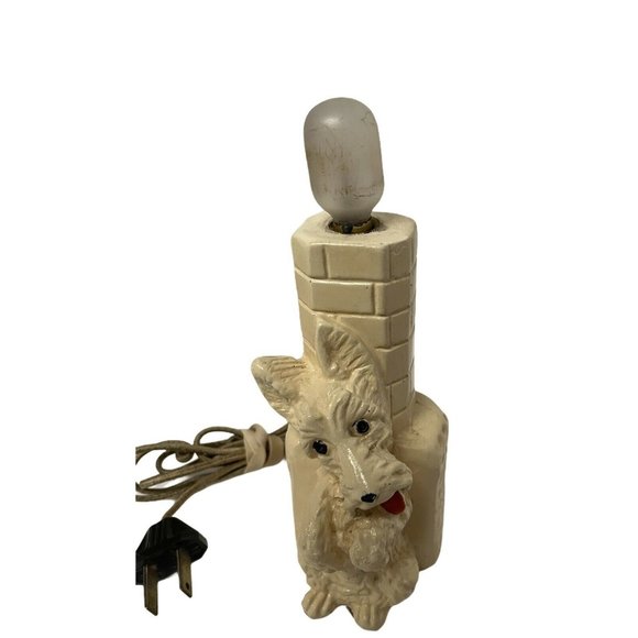 Vintage Night Light Lamp Scotty Dog Whimsical Design 1940 6 1/2" X 3 1/2" - Picture 1 of 8